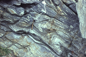 Migmatite in Monarch Canyon